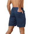 thumbnail image 2 of Plebaso Men's Athletic Shorts Casual Drawstring Quick Dry Running Shorts Lightweight with Zipper Pockets, 2 of 6