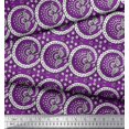 thumbnail image 3 of Soimoi Velvet Fabric Floral & Paisley Block Print Sewing Fabric Yard 58 Inch Wide, 3 of 3