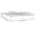 thumbnail image 4 of vidaXL Bed Frame Light Grey 152x203 cm Queen Fabric, 4 of 5