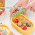 thumbnail image 2 of WHEANG Circular Creative 6 Grids Ice Cube Silicone Ice Ball With Lid Ice Maker Homemade Ice Cube Box Refrigerator Ice Box, 2 of 4