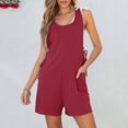 thumbnail image 2 of Combinaison Courte d'Été Sans Manches pour Femmes, Style Débardeur, avec Poches Latérales, 2 of 7