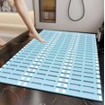 thumbnail image 1 of Dvkptbk Bath Mat Bathroom Rugs Non Slip Absorbent Stain Resistant Quick Dry Washable Bathroom Rug Bath Mats for Bathroom Floor Tub Sink Shower Mat Easy Care Blue 16"x27", 1 of 6