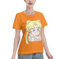 thumbnail image 2 of Women's Basic Short Sleeve T-Shirt Sailor Moon Q Edition Tsukiha, 2 of 6