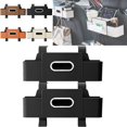 thumbnail image 1 of Car Organizers and Storage Box, 4 In 1 Multifunctional Car Organizers and Storage Back Seat for Hold Phone, Drinks, Handbag, Universal Fit for Suv/Sedan (2*Black), 1 of 7