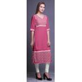 thumbnail image 3 of Bimba Robes Tuniques Droites pour Femmes Kurti Imprimé Tenue d'Été Kurta, 3 of 5