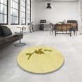 thumbnail image 4 of Ahgly Company Machine Washable Indoor Rectangle Transitional Sun Yellow Area Rugs, 2' x 4', 4 of 7