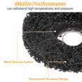 thumbnail image 4 of Unique Bargains 5pcs Strip Discs Stripping Wheels 4'x5/8' Rust Remover Abrasive Discs for Remove Paint Coating Rust, Black, 4 of 6