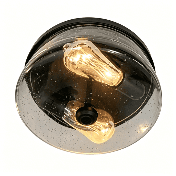 LiMoTech 2-Light Light Fixture Flush Mount Ceiling Light