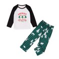 thumbnail image 2 of Pyjamas pour Garçons Tenue Parent-Enfant Costumes de Noël Patchwork à Carreaux Imprimés Vêtements d'Intérieur Col Rond Manches Longues Pyjamas Ensemble Deux Pièces pour Enfants Pyjamas de Noël Assortis pour la Famille en Liquidation, 2 of 7