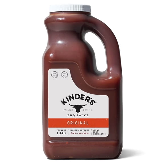 Kinder’s Original BBQ Sauce, 2.27 kg (80 oz) – Sweet & Smoky Barbecue Sauce for Grilling, Dipping, Basting, Marinades & Foodservice