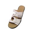 thumbnail image 4 of Woobling Pantoufles pour Femmes Sandales à Enfiler Sans Talon Semelle Compensée Confortables Quotidiennes Blanches 7, 4 of 9