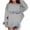 Grey, variant on Aocisk Girls Sweater Hooded Pullover Top Soft Casual Toddler Kids Fashion Outerwear White 10-11 Years