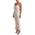thumbnail image 3 of Faithtur Nouvelle Mode Femmes Robe Sans Manches Robe Sans Bretelles Couleur Unie Élégante une Pièce, Robe de Banquet de Mariage Cocktail Party, 3 of 5