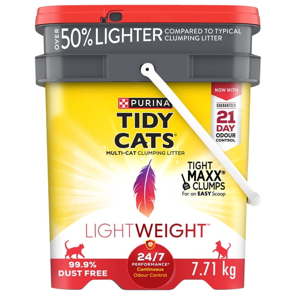 Purina Tidy Cats LightWeight 24/7 Performance Multi-Cat, Clumping Litter 7.71 kg