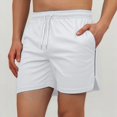 thumbnail image 2 of Men's Outdoor Shorts - Loose Fit Zippered Pockets, Polyester, Spring/Summer Sports, Sizes XS-XL (Waist 68-84cm), 2 of 4