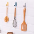 thumbnail image 4 of Decodeary 4PCS/6PCS New Portable Storage Hanger ABS Plastic Hook Self Towel Hanger for Kitchen Bathroom Color mixing 6pcs 1Set, 4 of 6
