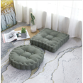 thumbnail image 1 of Coussin d'Oreiller Épaissi Rond pour Patio à la Maison - Vert Foncé, 1 of 4