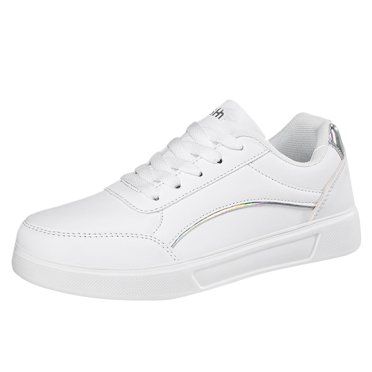 Bmisegm pour Femmes pour le Sport Course Chaussures à Enfiler pour le Travail Chaussures Décontractées pour Femmes Blanc 41