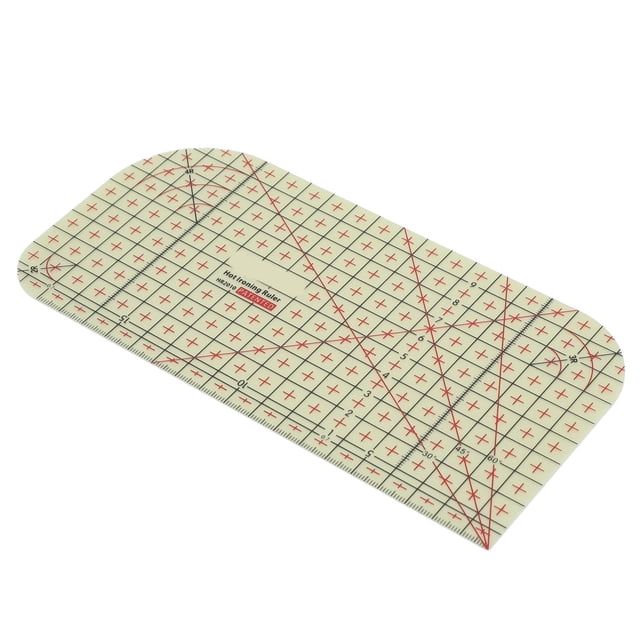 Hot Hem Ruler, Slip Resistance Clear Scale Sewing Ironing Ruler Foldable Heat Resistance for Quilting HR2010,HR2010 5,HR3010,HR1005,HR1204,HR10025