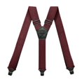 thumbnail image 4 of MERIGLARE Bretelles pour Hommes Robustes Ajustables Type Y Sangles Élastiques Bretelles Cachées Rouge, 4 of 9