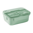 thumbnail image 2 of Yhmxh Kitchen Gadgets Kitchen Gifts Kitchen Essentials 3 Compartments In One Large Lunch Box Leakproof Lunch Box Suitable For Dining Out Work Plastic Microwave Lunch Box Sealed Adult lunch boxes, 2 of 8