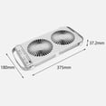 thumbnail image 4 of Rv Roof Window Fan Ventilation Cooling Fan Versatile Portable Double Row Fan White, 4 of 8