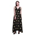 thumbnail image 1 of Bimba Butterfly Ladies Printed Resort Maxi DrawstringDressSpaghetti Strap Beach Wear-Medium, 1 of 4