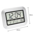 thumbnail image 4 of BJYX Self Setting Digital Home Office Decor Wall Clock With Indoor Temperature TS-H128Y, 4 of 15