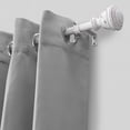 thumbnail image 3 of Mainstays 3/4” White Faux Wood Urn Adjustable Window Curtain Rod, 30”-84”, 3 of 4