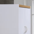 thumbnail image 4 of Hodedah Dining Room Storage 4 Door Kitchen Pantry China Cabinet, White, 4 of 5