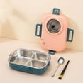 thumbnail image 1 of Dvkptbk bento box 1400ml Stainless Steel Bento Lunch Box for Kids and Adults Stackable Containers with 4 Compartments, 1 of 2