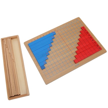 Jouet de Mathématiques, Matériel de Mathématiques Montessori Jouets de Planche de Comptage Montessori avec Boîte en Bois pour Enfants Tout-Petits 3 Ans
