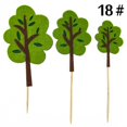 thumbnail image 2 of Coxeer Cake Topper Set Felt Plant Cute Cake Pick Cupcake Decoration Stick for Birthday, 2 of 10