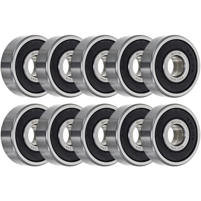 Niche Roulement de Roue 6301-2RS 12x37x12 mm Rangée Simple Gorge Profonde Lot de 10 519-CBB2243R