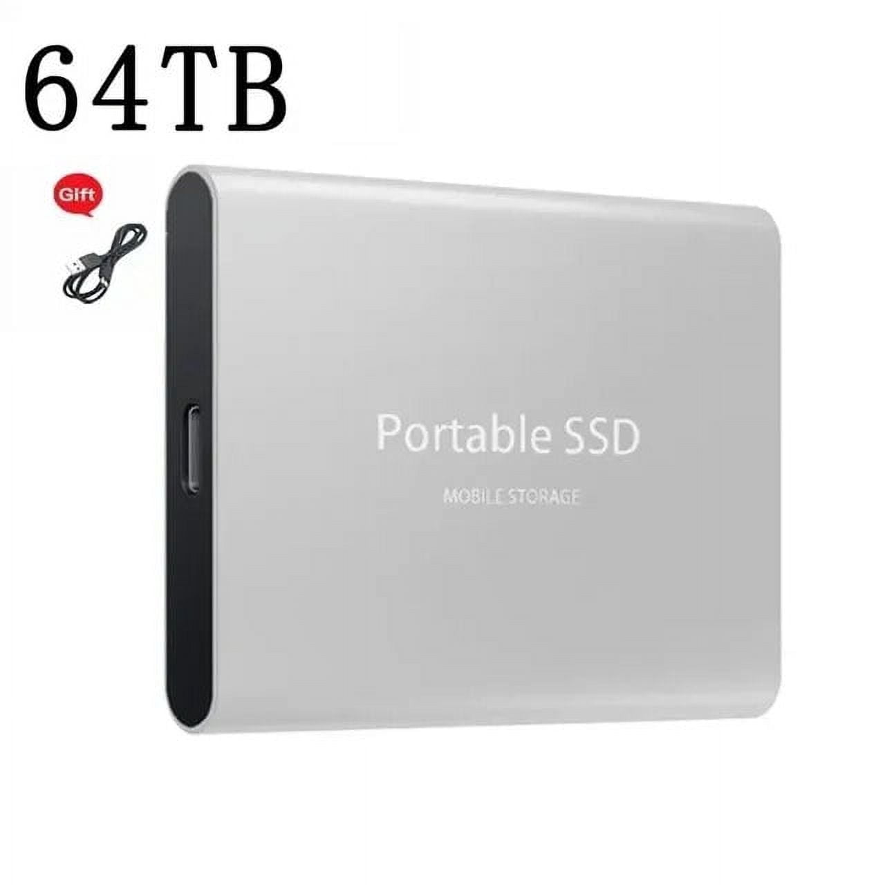Refurbished Fashion Trade SSD-64TB Portable Solid State Drive 64TB High Speed External Hard Drive for Gaming PS4 Xbox One