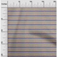 thumbnail image 1 of oneOone Georgette Viscose Fabric Stripe Block Print Fabric BTY 42 Inch Wide, 1 of 4