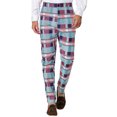 thumbnail image 1 of INSPIRE CHIC Men's Dress Plaid Printed Business Checked Pants 30 Multicolor, 1 of 7