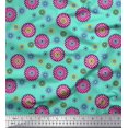 thumbnail image 1 of Soimoi Rayon Fabric Flower Artistic Printed Fabric 1 Yard 42 Inch Wide, 1 of 3