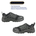 thumbnail image 3 of vangelo ASTM and CSA Approved Steel Toe Men Safety Shoe HELMUT-2 Puncture and Toe Protection Non-Slip Black Size 9W, 3 of 5