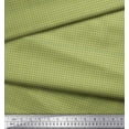 thumbnail image 3 of Soimoi Green Cotton Voile Fabric Geometric Check Fabric Prints By Yard 42 Inch Wide, 3 of 3