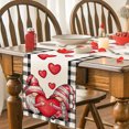 thumbnail image 1 of Valentine's Day Table Runner Kitchen Dining Table Decoration for Indoor Home Party Valentine's Day Rectangle Tablecloth Heart Fabric Table Cloth Washable, 1 of 1