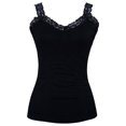 thumbnail image 1 of Womens Lace Trim Camisoles - Navy, 1 of 2