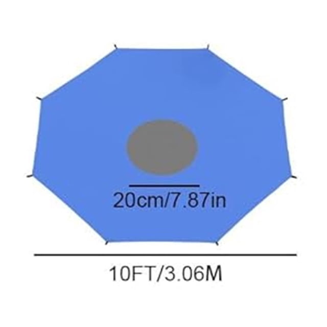Aursykel Outdoor Playground Trampoline Sun Protection Cover For Backyard 8ft 10ft 12ft 14ft 16ft Easy Setup Long Lasting Sunproof Year Round Use Protects Against Wind For Longer Trampoline Life