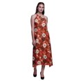 thumbnail image 1 of Bimba Robe Teinture sur Nœuds Décontractée Longue Dos Nu à Col Licou pour Femmes, Robe de Plage Imprimée - X-Grand, 1 of 6