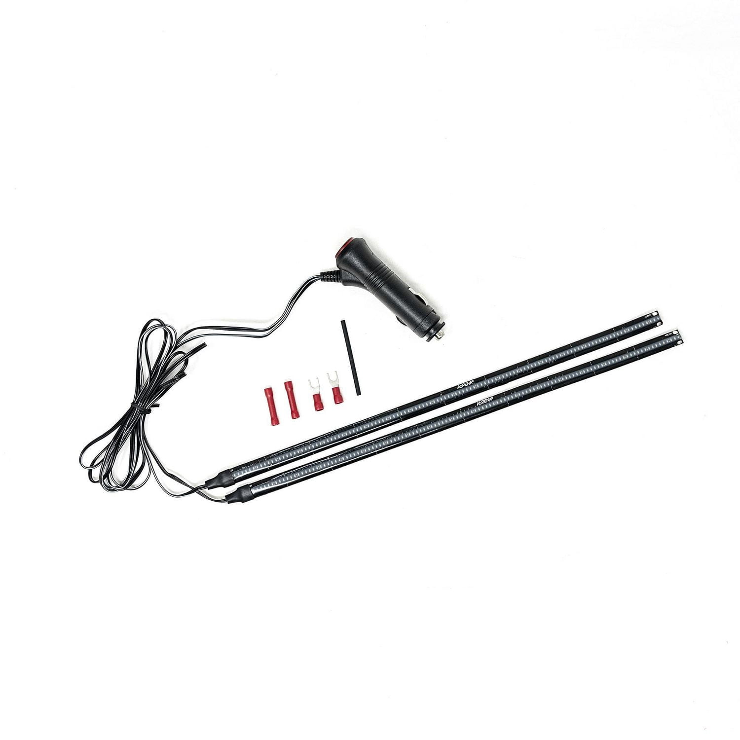 Trousse de base de bandes lumineuses à DEL Ultra pour l’intérieur et l’extérieur – 2 bandes de 12 po, 12 V – Fuchsia
