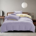 thumbnail image 2 of Bed Sheet Set,All-Season Bedding Set - 4-Piece Washable Solid Color Bed Sheet Duvet Cover and Pillowcases,Bedding Duvet Covers,Duvet Cover Set,Water Color Set, 2 of 9