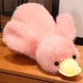thumbnail image 2 of Pink Duck Plush Toy Cute Stuffed Animal Soft Doll For Kids Present, 2 of 6