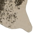 thumbnail image 3 of Faux Cowhide Mini Brown & White Speckle Accent Rug, 3 of 6