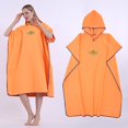 thumbnail image 3 of S SERENABLE Surf Poncho Changing Robe, Adult Fast Dry Microfiber Wetsuit Changing Towel, Lightweight Hooded Rope for Surfing Beach Swim Water Sports Orange, 3 of 9