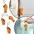 thumbnail image 4 of Riforla Chicken Leg Chicken Wing Model Pendant Interesting Chicken Rice Krispies French Fries Food Play Key Chain Hanging Decoration Chicken Leg Keychains B, 4 of 4